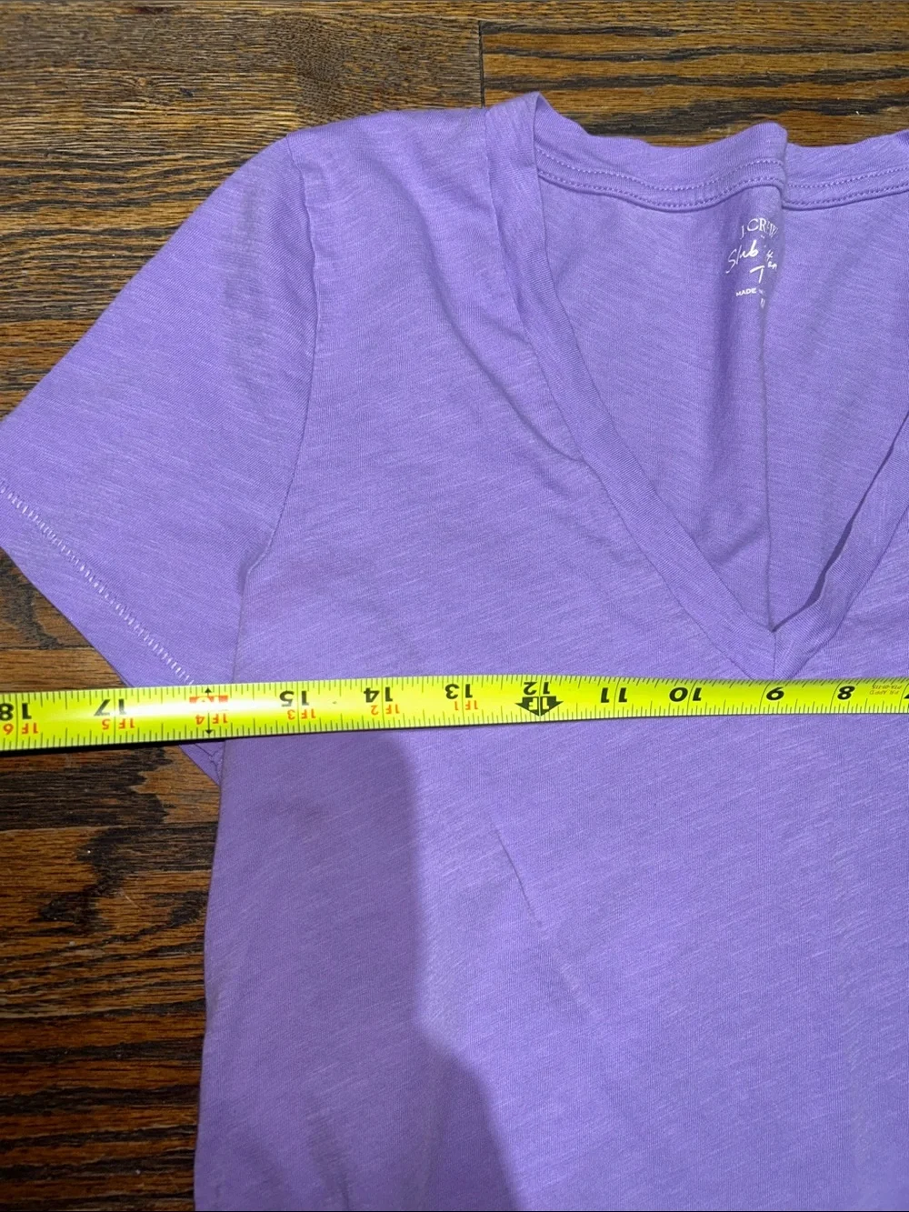 J. Crew Lavender V-Neck Short Sleeve Tee